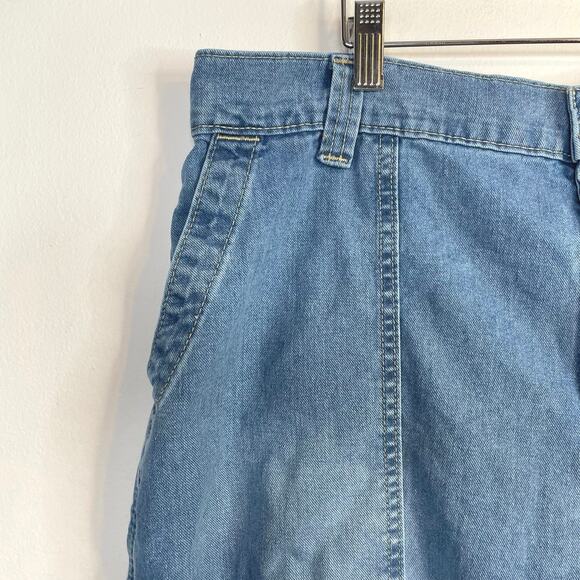 Old Navy OG Chino High Rise Utility Slouchy Ankle Denim Jeans Elastic Waist XL - Picture 6 of 13